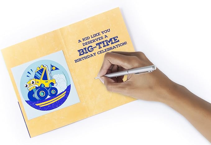 Hallmark Birthday Card for Kids (Monster Truck Sticker)