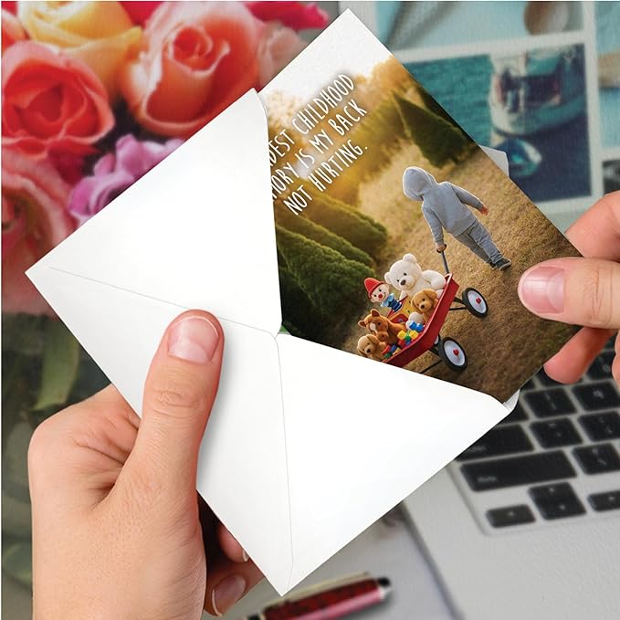 NobleWorks Funny Birthday Greeting Card with 5 x 7 Inch Envelope (1 Card) Bday Fondest Memory C11058BDG