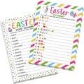 COCHIE Easter Party Games for Adults Family Office Large Groups, Words Pictionary Game, Guesstures Games, Word Scramble Game Spring Classroom Activities with Answer Key (Easter)