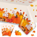 Slergut Thanksgiving Tablecloth Disposable 3 Pack, Thanksgiving Decorations for Party Fall Tablecloth Plastic 54" x 108" Table Decor Party Supplies Indoor and Outdoor Friendsfiving Fall Decorations