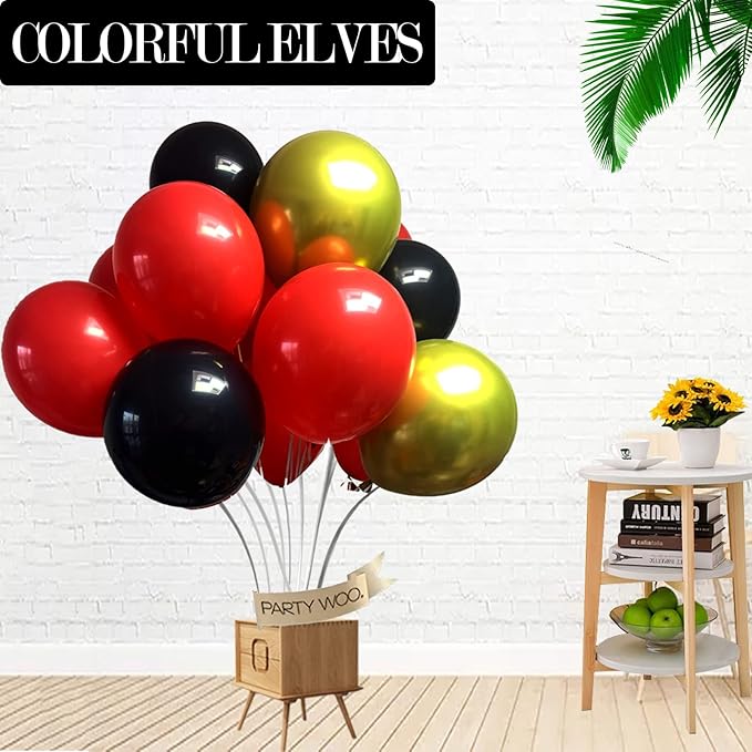 Red Balloons 12 inch 100pcs Red Helium Latex Party Balloon Decorations
