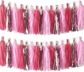 30pcs Paper Tassels Garland Banner Tissue Paper Tassel DIY Hanging Paper Decorations Party Tassel Garland Decor Baby Shower Nursery Wedding Festival Baby Shower Decoration(30, Pink Set)