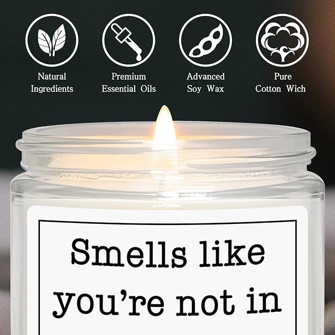 60th Birthday Gifts for Women Men, 60th Birthday Decorations Gifts for Women Men, 60 Year Old Birthdays, Lavender Scented Candle, 7oz