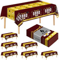 6 Pack Disposable Plastic Tablecloth 54" x 108" Burgundy Class of 2026 Grad Party Table Cloths Disposable for 6 to 8 Foot Tables Graduation Party Indoor or Outdoor (Graduation Burgundy)
