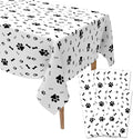 Dog Party Decorations, 6 Pack 54 x 108 Inches Paw Print Tablecloth, Disposable Plastic Rectangle Dog Table Cloth Cover Puppy Dog Themed Birthday Party Favors Decorations Supplies Pawty Table Decor