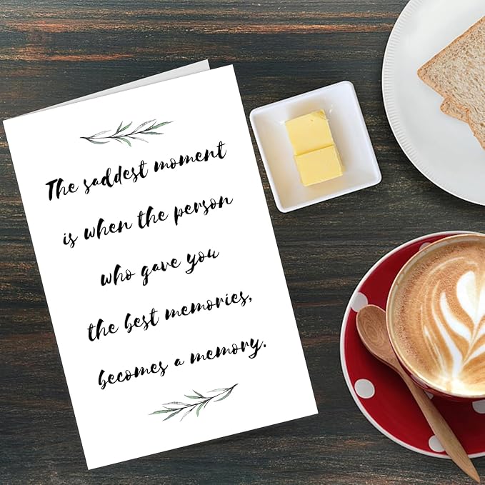 Sympathy Greeting Card with Envelopes To Express Your Condolences Grief for Loss of Mother, Pet, Father, Thinking Of You Card