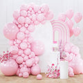 PartyWoo Light Pink Balloons 152pcs Different Sizes of 18 12 10 5 Inch Pastel Pale Baby Pink Balloon Arch Kit Garland for Baby Shower Bachelorette Bridal Shower Birthday Party Decorations Pink-Y48