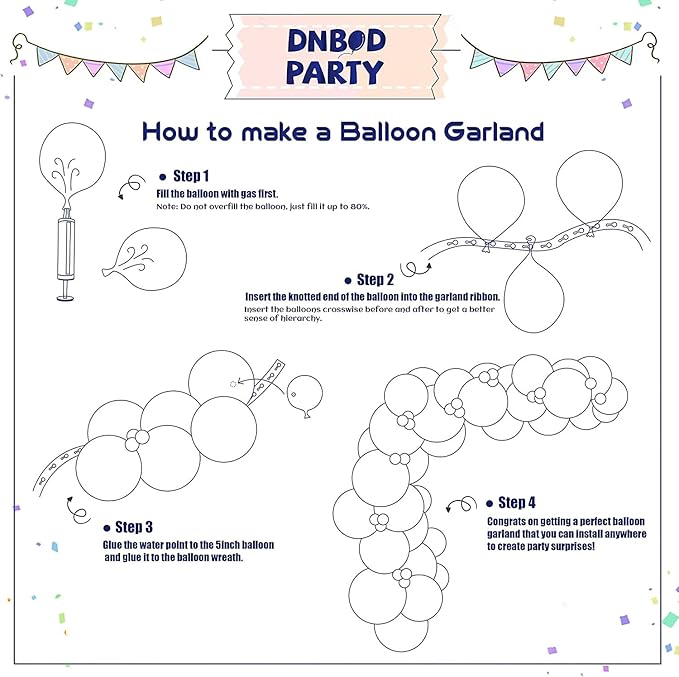 Cinco de Mayo Fiesta Balloon Arch Kit, 171Pcs Rainbow Colors Balloon Garland for Mexican Fiesta Party Decorations Hawaii Tropical Luau Birthday Party Backdrop Inflatable Cactus Taco Carnival Balloons