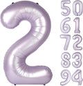 Lilac 2 Balloon, Number Balloons 40 Inch, 2nd Balloon Number Birthday Decorations, Lavender Second Two Birthday Party Supplies, Number 2 Balloon