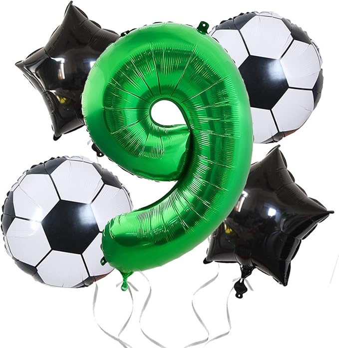 Number Balloons Green Party Balloon - Giant Number 9 Balloon, 40 Inch Large Balloon for St. Patrick's Day Games Theme Birthday Decoration, Girls Boys Party Supplies