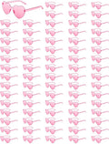80 Pairs Heart Sunglasses for Women Bulk Transparent Pink Heart Shaped Sunglasses Bachelorette Party Glasses Fun Glasses for Party Favor to Add A Splash of Fun And Style