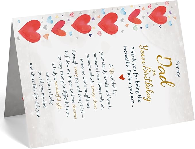 Dad Birthday Card, Funny Birthday Card for Dad, Happy Birthday Cards Gifts from Son Daughter