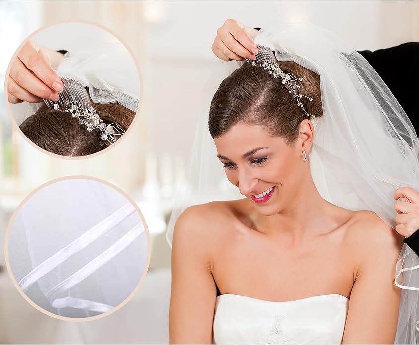 8 Pcs Bride to be Sash Veil Set Bachelorette Party Decorations 1 Bachelorette Veil, 1 Bride Sash and 6 Team Sashes
