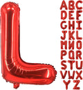 Lovoir 40 Inch Large Red Letter L Balloons Big Size Jumbo Mylar Foil Helium Balloon for Birthday Party Celebration Decorations Alphabet Red L