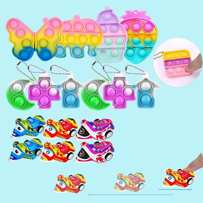 132 Pcs Party Favors Toys for Kids 4-8, Easter Egg Fillers, Assortment Treasure Box Toys for Classroom Prizes,Goodie Bags Stuffers, Pinata Fillers Bulks Small Toys Carnival Prizes