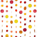 8 Pack Orange Red Glitter Dot Garland, Hanging Circle Streamers Banner, Backdrop Hanging Decorations for Fall Parties, Thanksgiving, Autumn Weddings, Baby Showers and Festive Holiday Decorations
