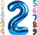 2 Numbers Balloon 40 Inch Dark Blue Two Balloon Number Birthday Decor, 2nd 12 21st Party Celebration Decorations Graduations Wedding Baby Shower