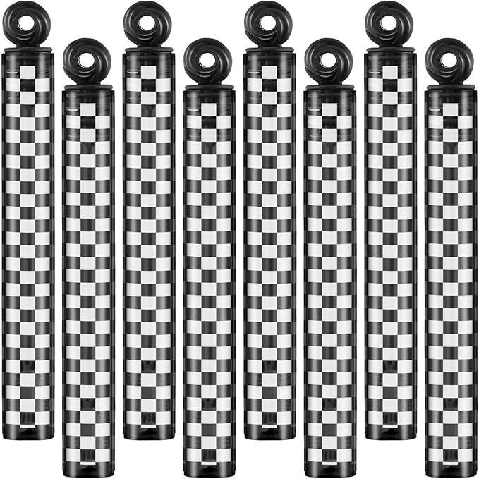 32 Pcs Checkered Bubble Wands Black and White Checkered Bubble Wand Race Car Party Favors for Adult Summer Activity Race Car Birthday Goodie Bag Stuffers Gifts Wedding Supplies