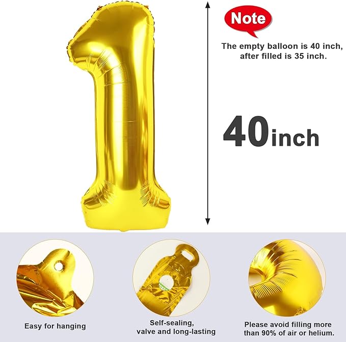 26 Number Balloon Gold, Foil Happy 26th Birthday Balloon for Men & Women,40 Inch Large Balloons for 2 6 26 62 2026 Wedding Marriage Proposal Engagement Decorations