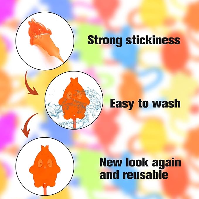 36 Pack Easter Sticky Hands Toys, Bunny Chick Egg Carrot Styles Stretchy Toys Easter Basket Stuffers, Easter Egg Fillers, Party Favors Gifts for Kids Boys Girls