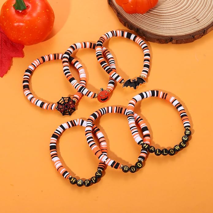 Surfer Heishi Bracelets for Women Stackable Rainbow Vinyl Disc Clay Beaded Stretch Bracelets Elastic Layering Friendship Bracelets Boho Summer Beach Jewelry