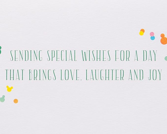 Papyrus Disney Birthday Card (Sending Special Wishes)