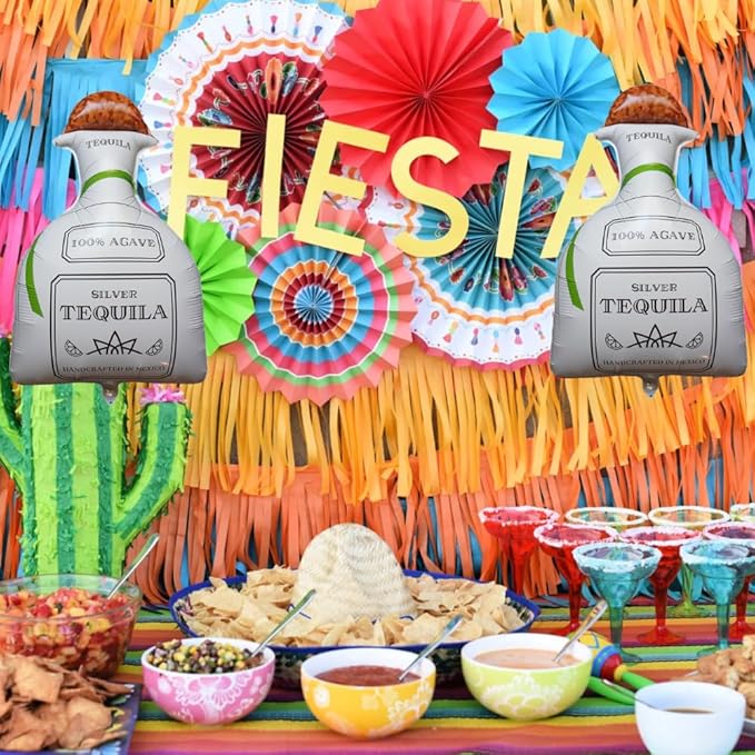 Jumbo 30" Tequila Balloons (set of 2) Tequila Party Decorations 21st Birthday, Margs and Matrimony Bachelorette Party Margarita Balloon, Cinco de Mayo