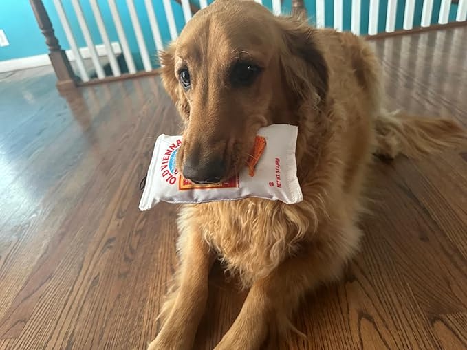 Red Hot Riplets Dog Toy, Plush Squeaky Chip Bag for Dogs, Durable Funny Pet Toy, Novelty St. Louis Gift for Dog Lovers, Limited Edition Collectible