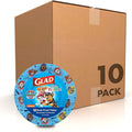 Glad for Kids Paw Patrol Disposable Paper Plates, Heavy Duty Soak Proof Microwavable Kids Plates for Parties, Birthdays, and Everyday Meals, Core Pups Blue, 7 Inch, 20 Count - 10 Pack