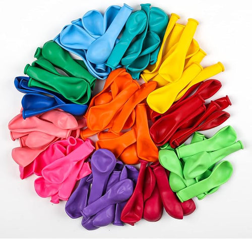 105pcs Colorful Balloons 12inch Rainbow Latex Balloons for Boys Girls Birthday Baby Shower Gender Reveal Wedding Decorations