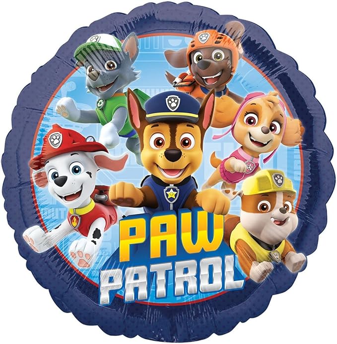 Anagram Paw Pups on Patrol 3rd Birthday Party Supplies Chase 13pc Balloon Bouquet Decorations