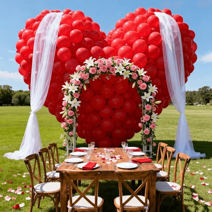 400 Pcs Red Balloons 12 Inch Bulk Latex Balloon for Birthdays Weddings Party Decorations