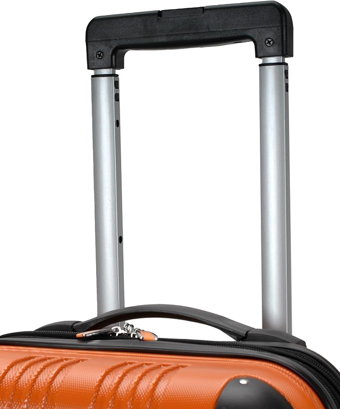 Rockland London Hardside Spinner Wheel Luggage, Carry-On 20", Orange