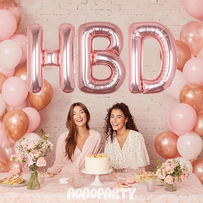 Letter Balloons 40Inch Large Giant big Foil Mylar Rose Gold Balloons Y for Birthday Party Decorations