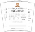 Baby Predictions And Advice Games Set, Minimalism Baby Shower Party Game Card, Boho Bear Themed Gender Neutral Party Ideas Activities, Baby Shower Party Supplies & Decorations -A07