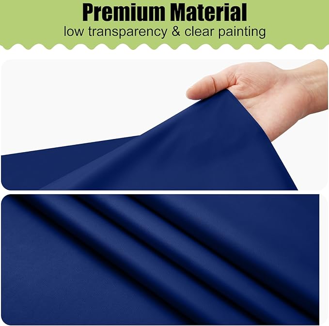 Smiry Disposable Table Cloth - 6 Pack, 54 x 132 Inch Waterproof Rectangle Tablecloths for Parties, Decorative Plastic Table Cover, Leakproof & Sturdy, Navy