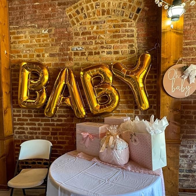 40 Inch Letter Foil Balloons Gold for Graduation, Birthday, Wedding Decorations Jumbo Photo Backdrops Big Alphabet Q