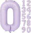 40 In Matte Purple Number Balloons Helium Foil Mylar Balloon Birthday Party banquet Decoration Digital 0
