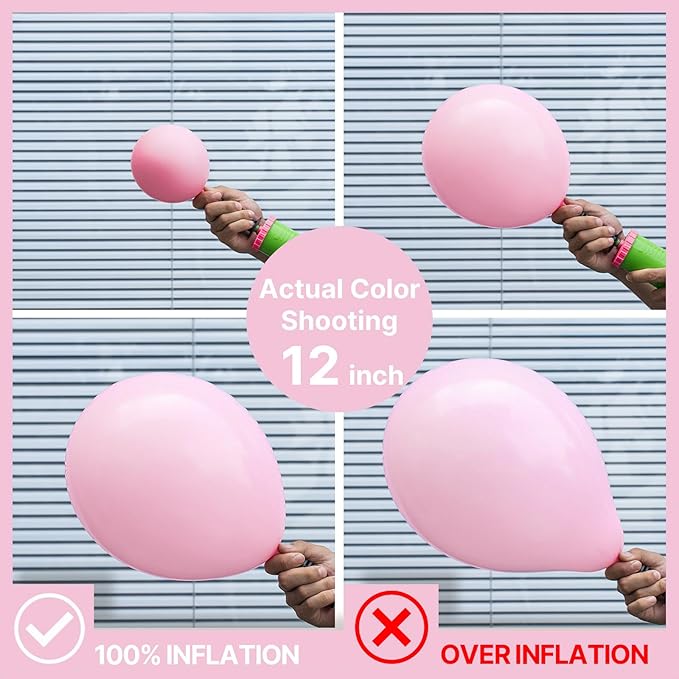 PartyWoo Light Pink Balloons 152pcs Different Sizes of 18 12 10 5 Inch Pastel Pale Baby Pink Balloon Arch Kit Garland for Baby Shower Bachelorette Bridal Shower Birthday Party Decorations Pink-Y48