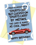 I Tried to Buy You A Sports Car Card! Humor Birthday Card for Daughter Son, Funny Supercar Card for Adult 18th Bday
