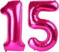 Giant Hot Pink 15 51 Balloon Number 40 Inch, 15 51 Number Balloons Birthday Supplies, 15 51 Year Old Birthday Party Celebration, 15 51 Balloons Graduations Anniversary Decorations