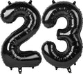 40 Inch Black Number 23 Digital Balloon,Jumbo Mylar Foil Helium Balloon for 23 Balloons for Birthday Party,Wedding Anniversary Party Decorations