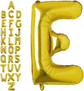 40 Inch Gold Letter E Balloons, DIY Phrase Foil Alphabet Letter E Balloons DIY Word E Banner for Birthday Anniversary Celebration Graduation Party Supplies Decoration