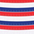 Taiyin 12 Pack 120 Feet 4th of July Decor Patriotic Fringe Garland Red White Blue Paper Fringe Garland Streamers Banner Independence Day Hanging Backdrop Table Skirts for Memorial Day Birthday Party