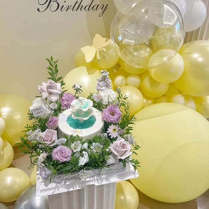 105pcs Pastel Yellow Balloons 12inch Party Latex Balloons for Boys Girls Birthday Baby Shower Gender Reveal Wedding Sunflower Party Decorations