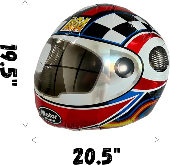 Motorcycle Dirt Bike and Helmet Balloons | Birthday Party Supplies and Decorations | Birthday Parties Celebration Baby Shower Gender Reveal