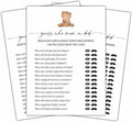 Who Mom Or Dad Games Set, Minimalism Baby Shower Party Game Card, Boho Bear Themed Gender Neutral Party Ideas Activities, Baby Shower Party Supplies & Decorations -A04