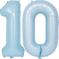 40 In Matte Blue Number Balloons Helium Foil Mylar Balloon Birthday Party banquet Decoration Digital 10