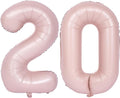 40 In Matte Pink Number Balloons Helium Foil Mylar Balloon Birthday Party banquet Decoration Digital 20