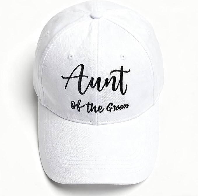 Adjustable Embroidered Hat for Bridal Shower Wedding Engagement Anniversary Honeymoon Newlyweds Couples Gifts